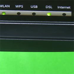 Comprobar las luces del Router inalámbrico