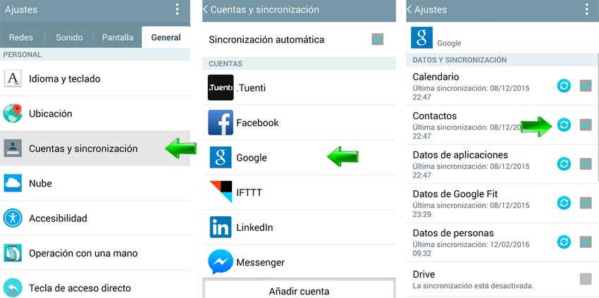 Cómo pasar los contactos de un teléfono Android a su cuenta de Gmail