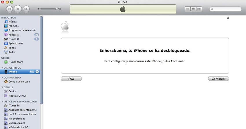 Pasos para desbloquear iPhone