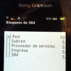 Contador de intentos en Sony Ericsson Vivaz y Satio (Bloqueos Sim)