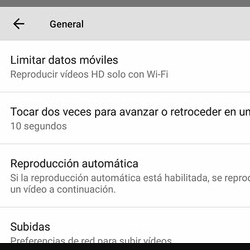 Cambiar la configuración para ver los videos cuando solamente tengamos conexión Wi-Fi